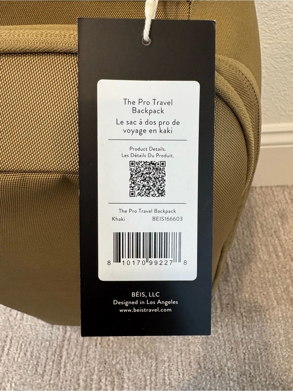 Beis The Pro Travel Backpack
